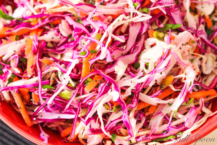 Рецепт салата, капустный салат, полезное питание