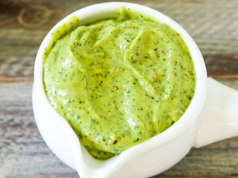 Green sauce with avocado in 5 minutes - Fullspoon.ru